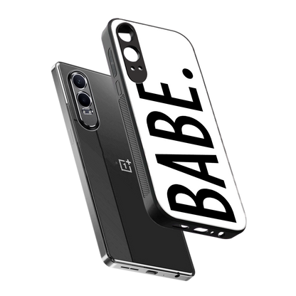 babe back phone cover | glass case for oneplus nord ce 4 lite
