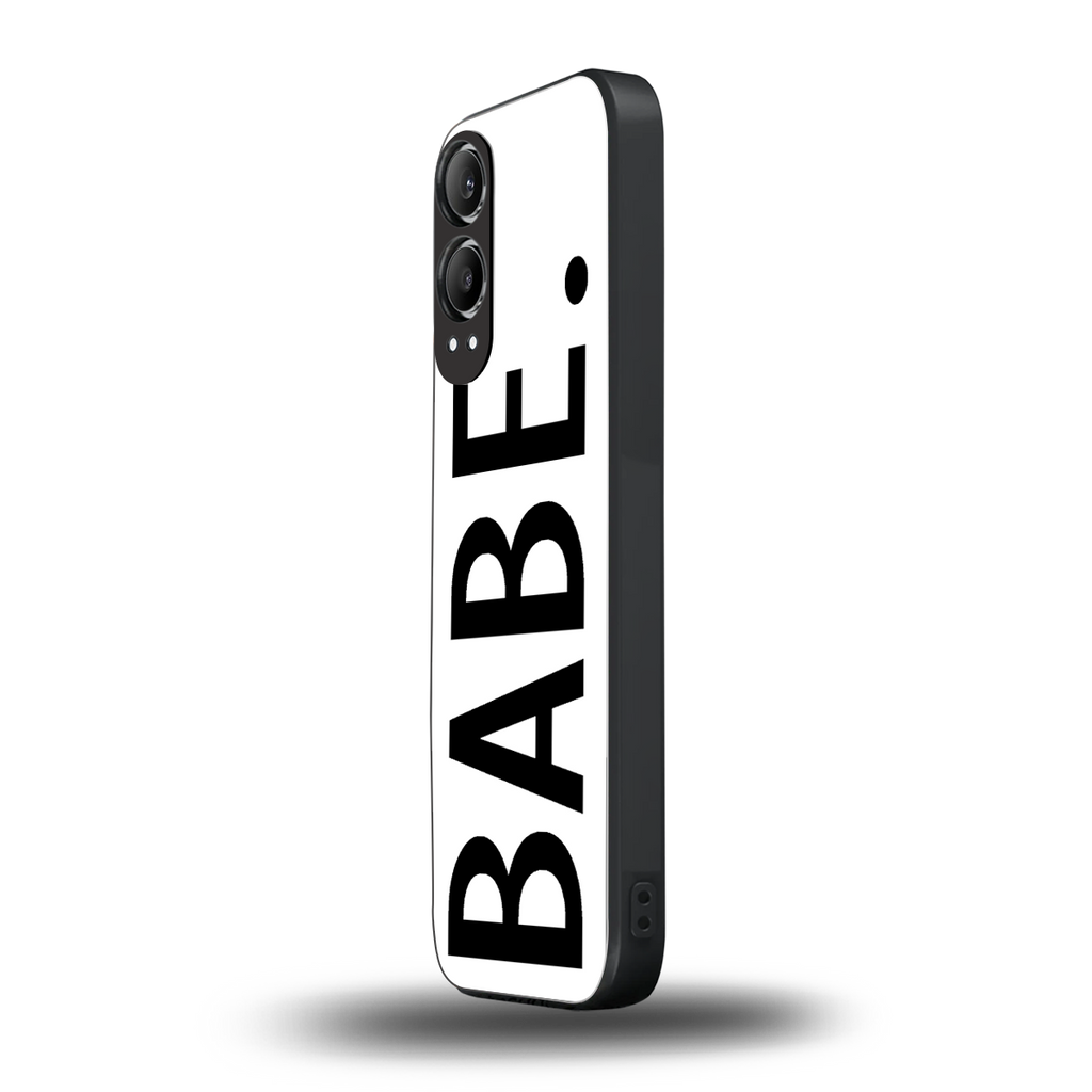 babe back phone cover | glass case for oneplus nord ce 4 lite