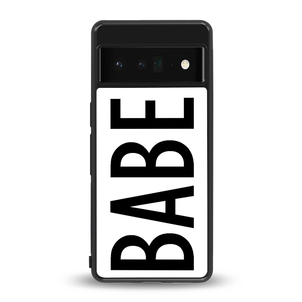 babe back phone cover | glass case for google pixel 6 pro