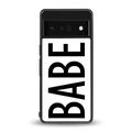 babe back phone cover | glass case for google pixel 6 pro