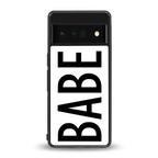 babe back phone cover | glass case for google pixel 6 pro