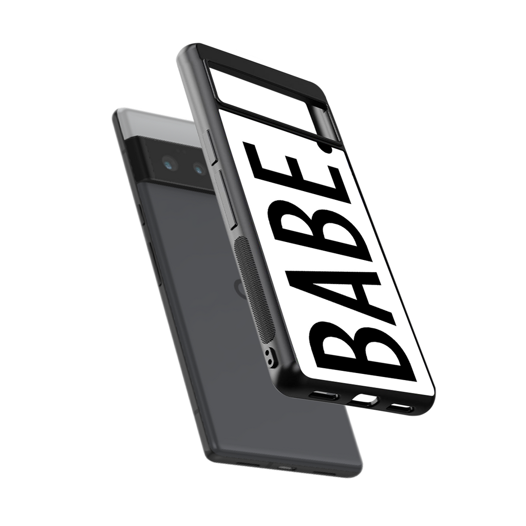 babe back phone cover | glass case for google pixel 6 pro