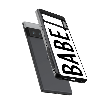 babe back phone cover | glass case for google pixel 6 pro