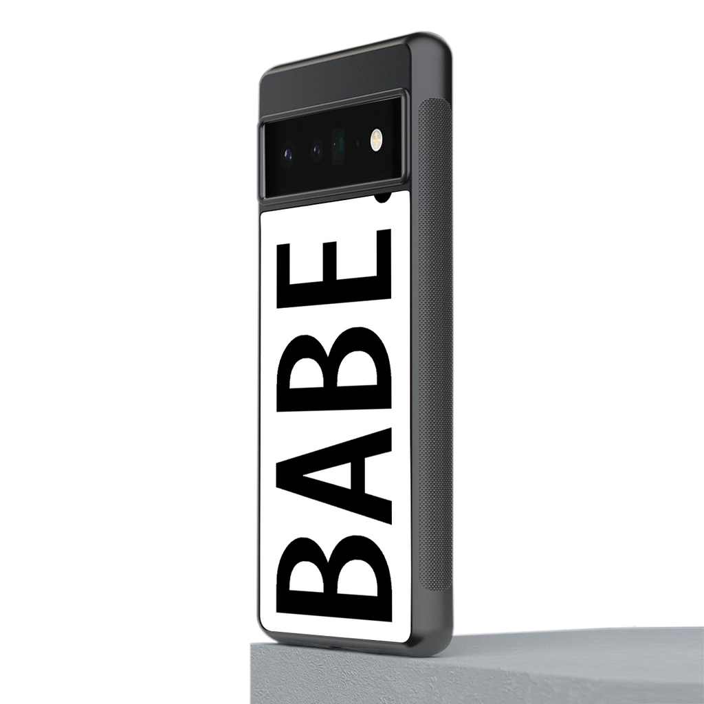 babe back phone cover | glass case for google pixel 6 pro
