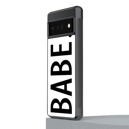 babe back phone cover | glass case for google pixel 6 pro
