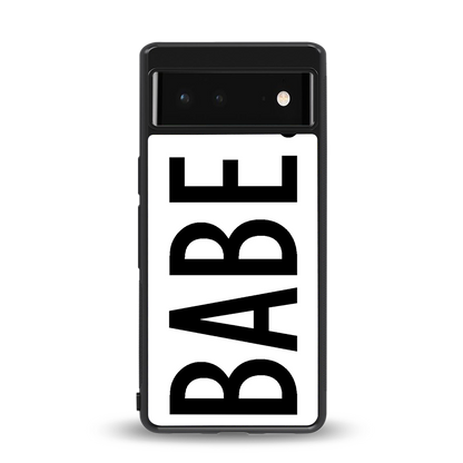 babe back phone cover | glass case for Google Pixel 6A
