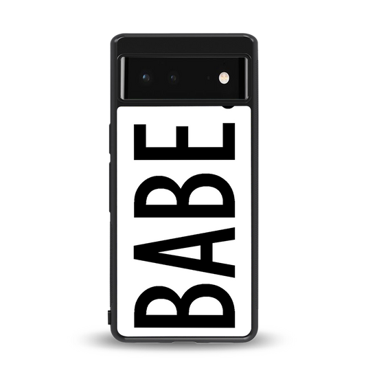babe back phone cover | glass case for Google Pixel 6A
