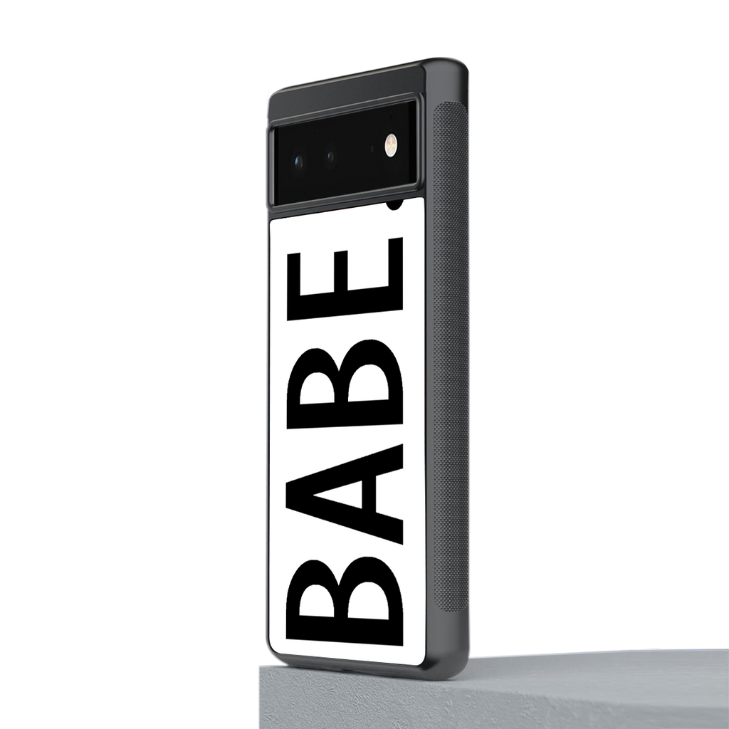 babe back phone cover | glass case for google pixel 6