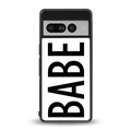 babe back phone cover | glass case for google pixel 7 pro