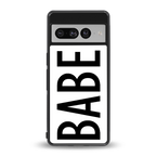 babe back phone cover | glass case for google pixel 7 pro