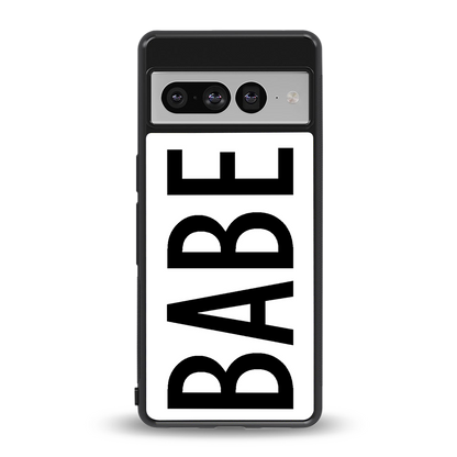 babe back phone cover | glass case for google pixel 7 pro