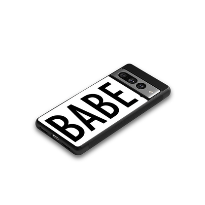 babe back phone cover | glass case for google pixel 7 pro
