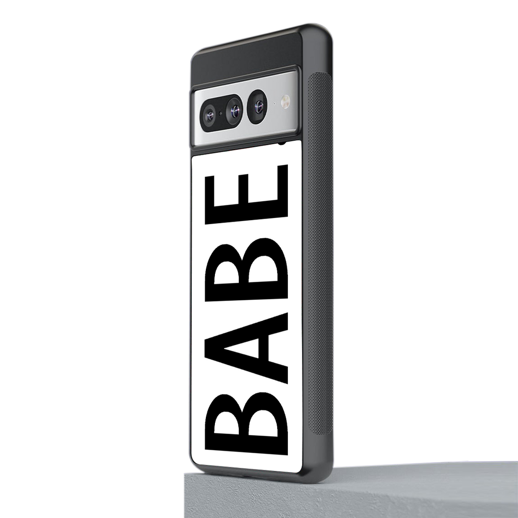 babe back phone cover | glass case for google pixel 7 pro