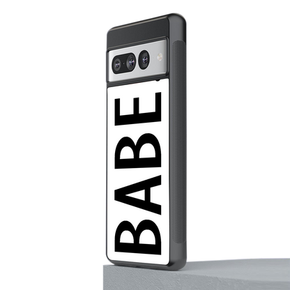babe back phone cover | glass case for google pixel 7 pro