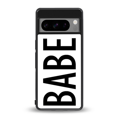 babe back phone cover | glass case for google pixel 8 pro