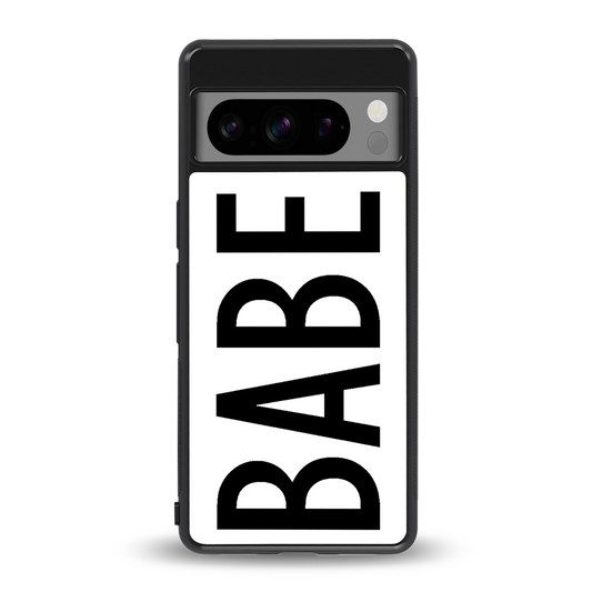 babe back phone cover | glass case for google pixel 8 pro