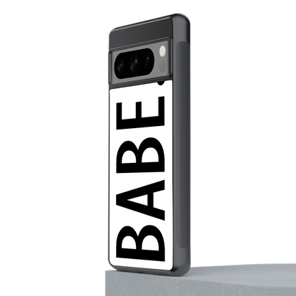 babe back phone cover | glass case for google pixel 8 pro