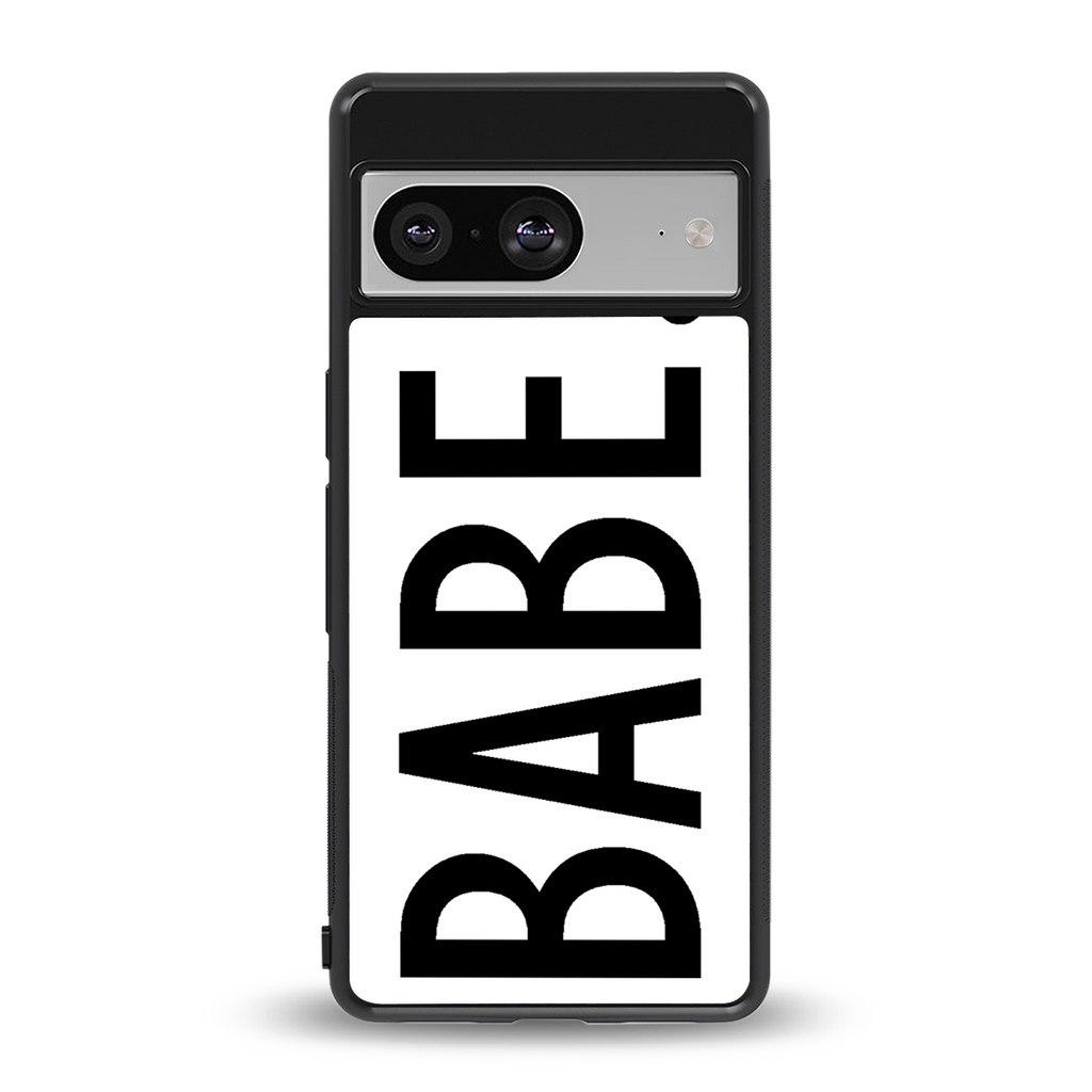 babe back phone cover | glass case for Google Pixel 8