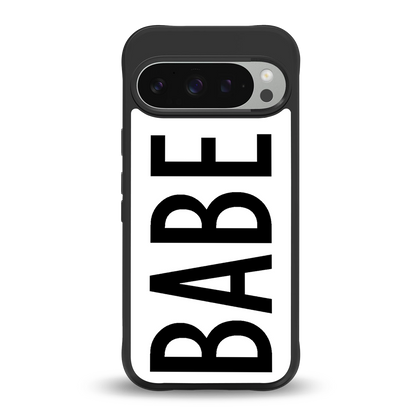 babe back phone cover | glass case for google pixel 9 pro xl