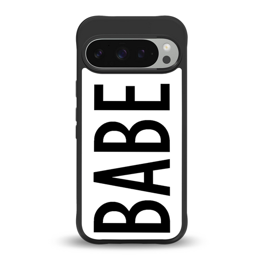 babe back phone cover | glass case for google pixel 9 pro xl