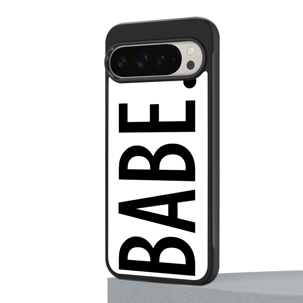 babe back phone cover | glass case for google pixel 9 pro