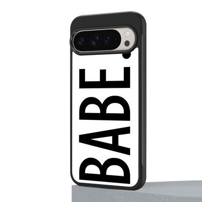 babe back phone cover | glass case for google pixel 9 pro xl