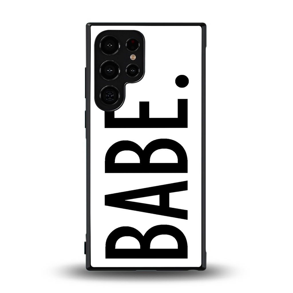 babe back phone cover | glass case for samsung galaxy s24 ultra
