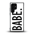 babe back phone cover | glass case for samsung galaxy s23 ultra