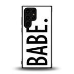 babe back phone cover | glass case for samsung galaxy s23 ultra