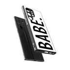 babe back phone cover | glass case for samsung galaxy s24 ultra