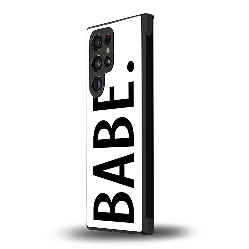 babe back phone cover | glass case for samsung galaxy s23 ultra