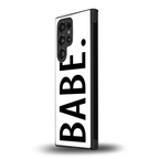 babe back phone cover | glass case for samsung galaxy s23 ultra