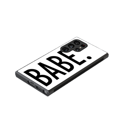 babe back phone cover | glass case for samsung galaxy s24 ultra