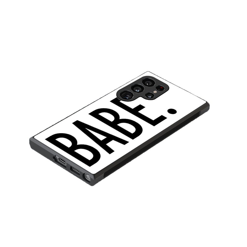 babe back phone cover | glass case for samsung galaxy s23 ultra