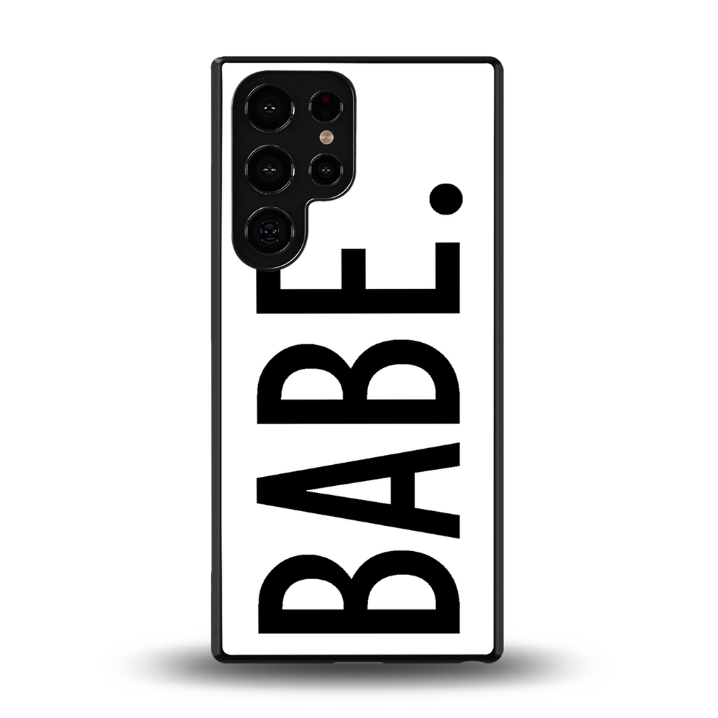 babe back phone cover | glass case for samsung galaxy s25 ultra
