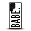 babe back phone cover | glass case for samsung galaxy s25 ultra