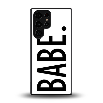 babe back phone cover | glass case for samsung galaxy s25 ultra