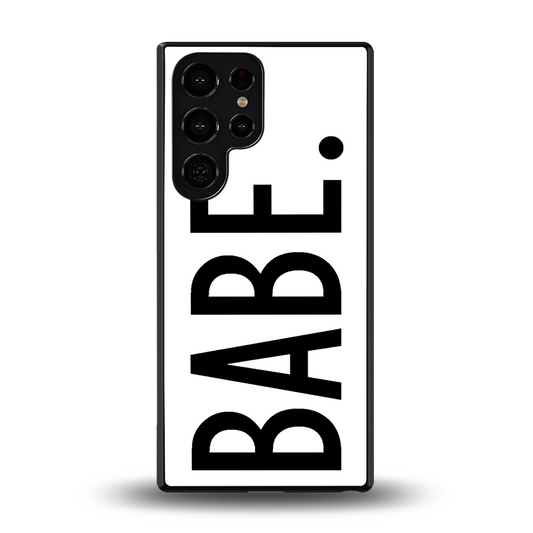 babe back phone cover | glass case for samsung galaxy s25 ultra