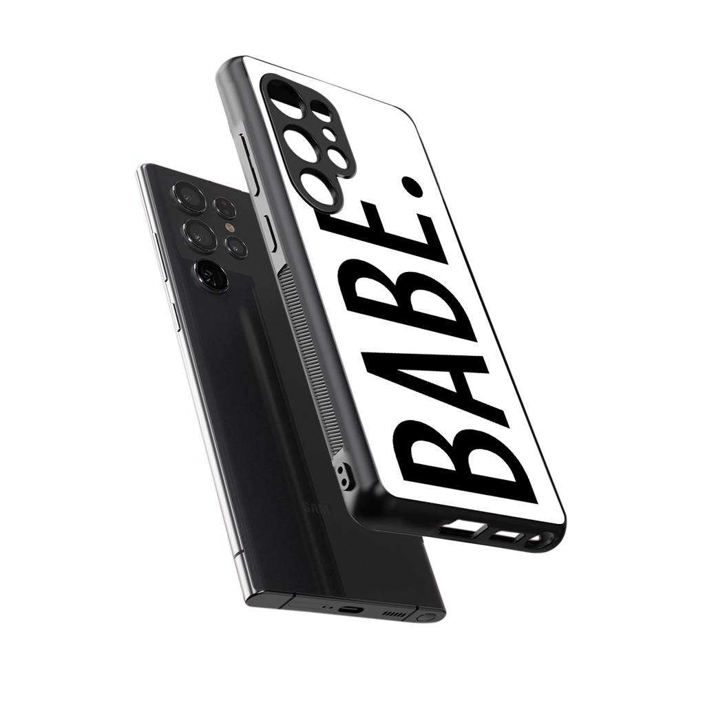 babe back phone cover | glass case for samsung galaxy s25 ultra