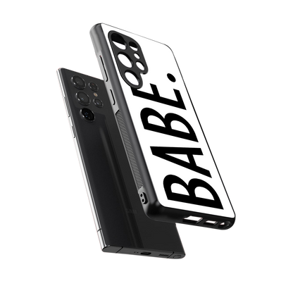 babe back phone cover | glass case for samsung galaxy s25 ultra