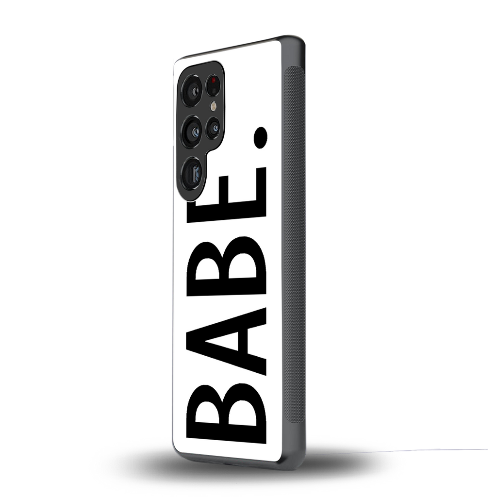 babe back phone cover | glass case for samsung galaxy s25 ultra