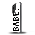 babe back phone cover | glass case for samsung galaxy s25 ultra