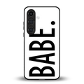 babe back phone cover | glass case for samsung galaxy s24 fe