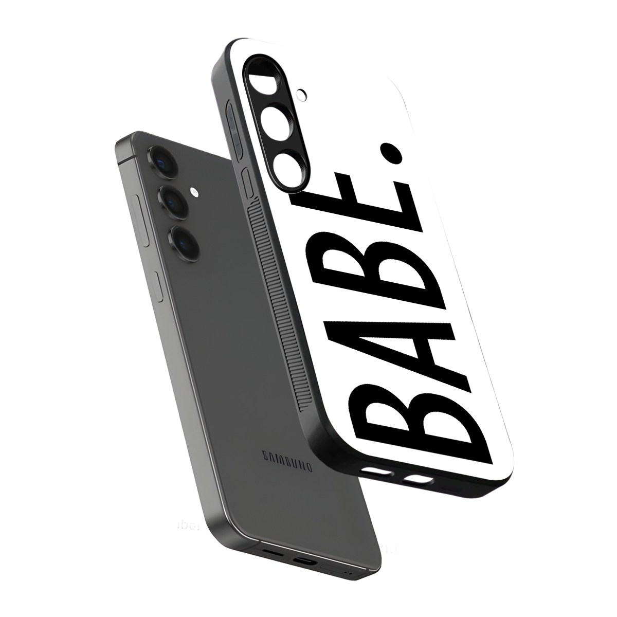 babe back phone cover | glass case for samsung galaxy s24 fe