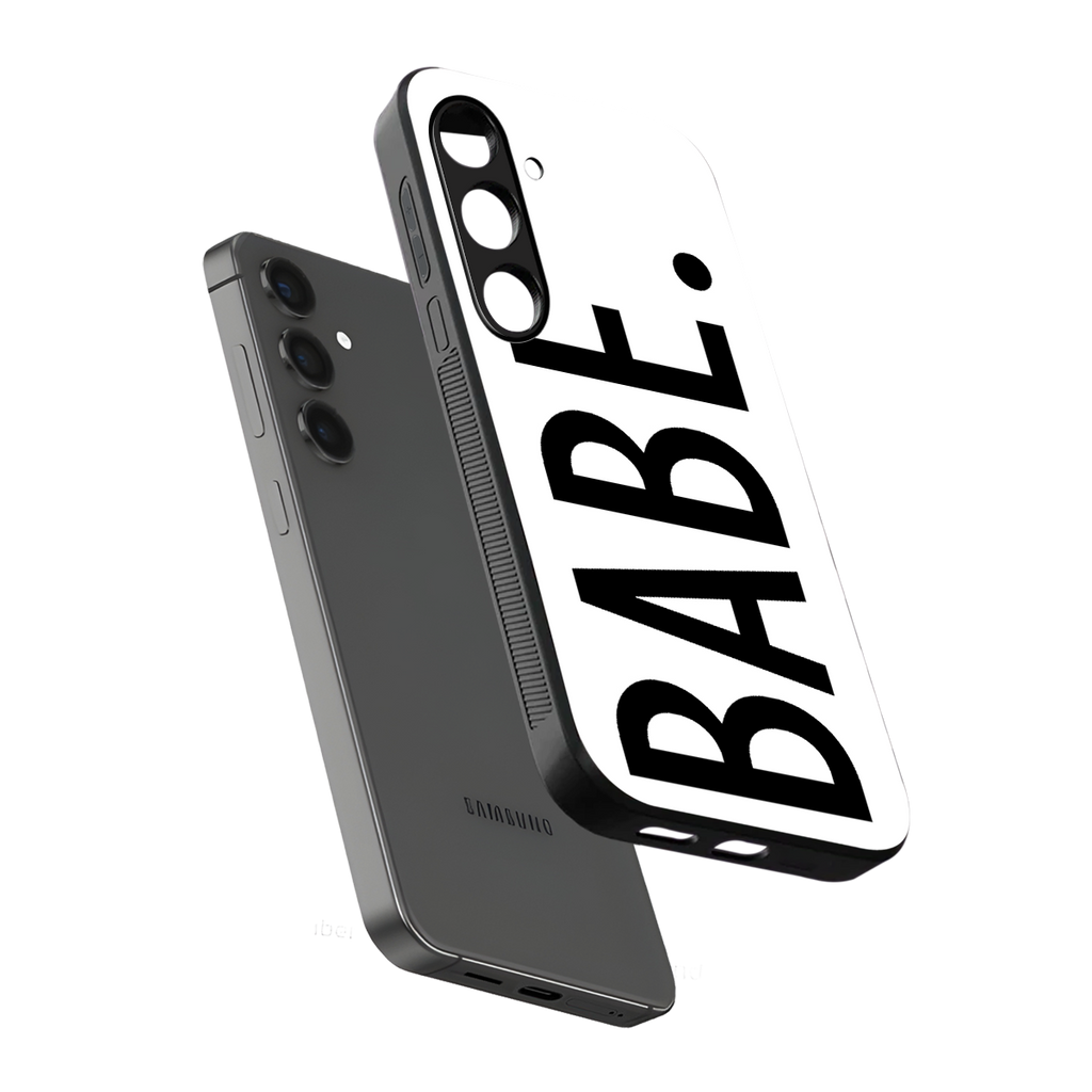 babe back phone cover | glass case for samsung galaxy s23
