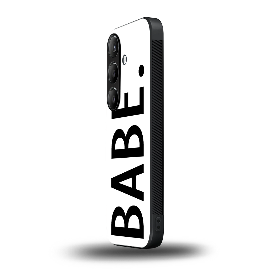babe back phone cover | glass case for samsung galaxy s23