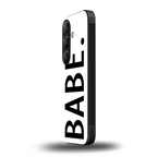 babe back phone cover | glass case for samsung galaxy s23