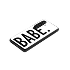 babe back phone cover | glass case for samsung galaxy s24 fe