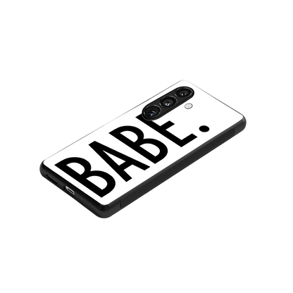 babe back phone cover | glass case for samsung galaxy s24 fe