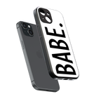 babe back phone cover | glass case for iphone 15